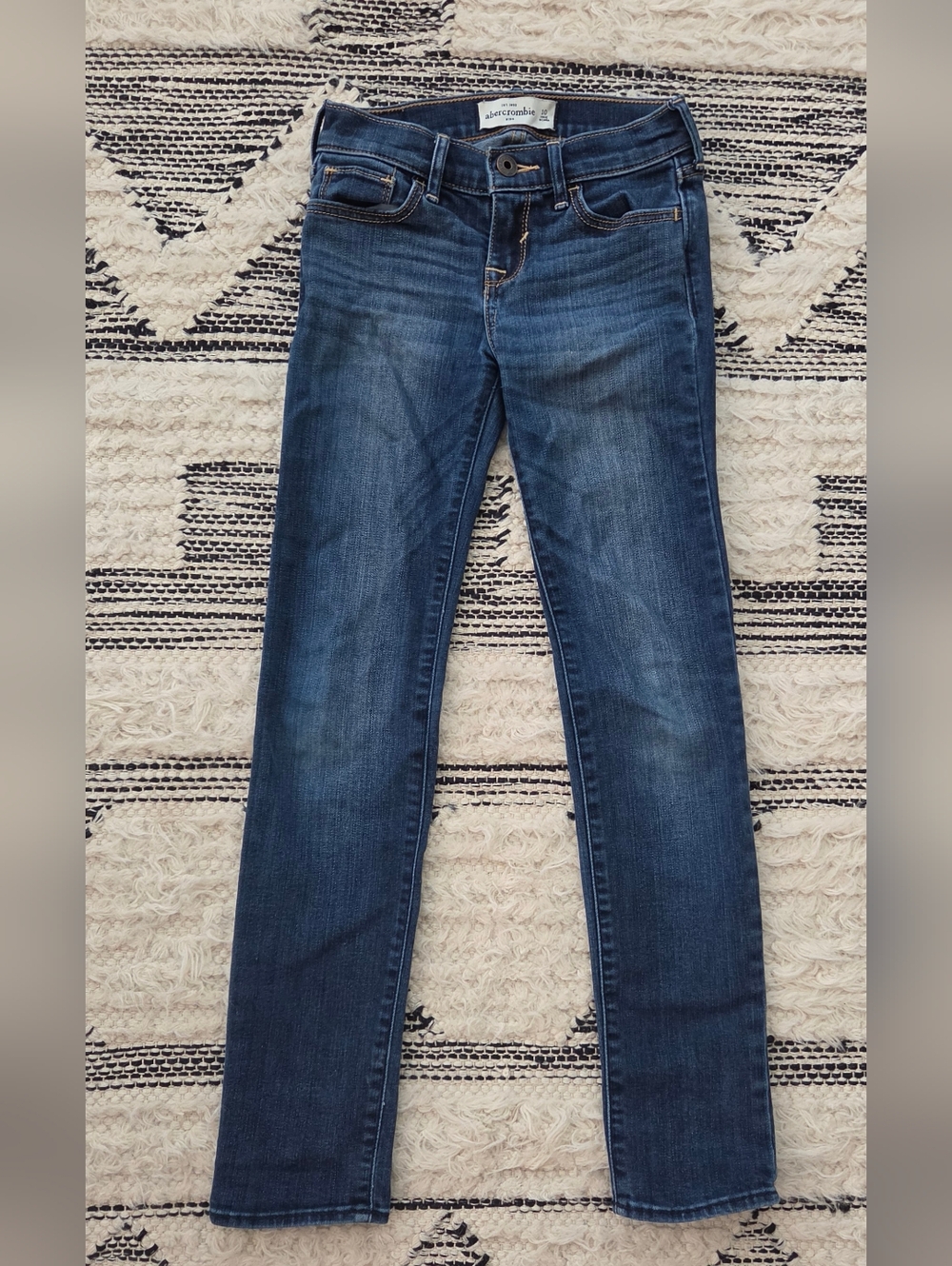 Abercrombie & Fitch Kids Denim with Tan Leather Patch